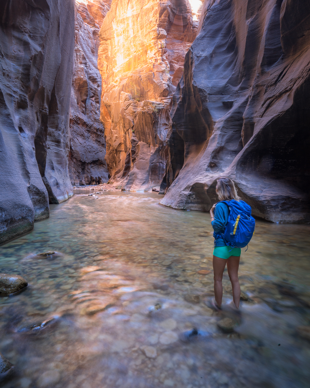 The Narrows in Zion National Park.