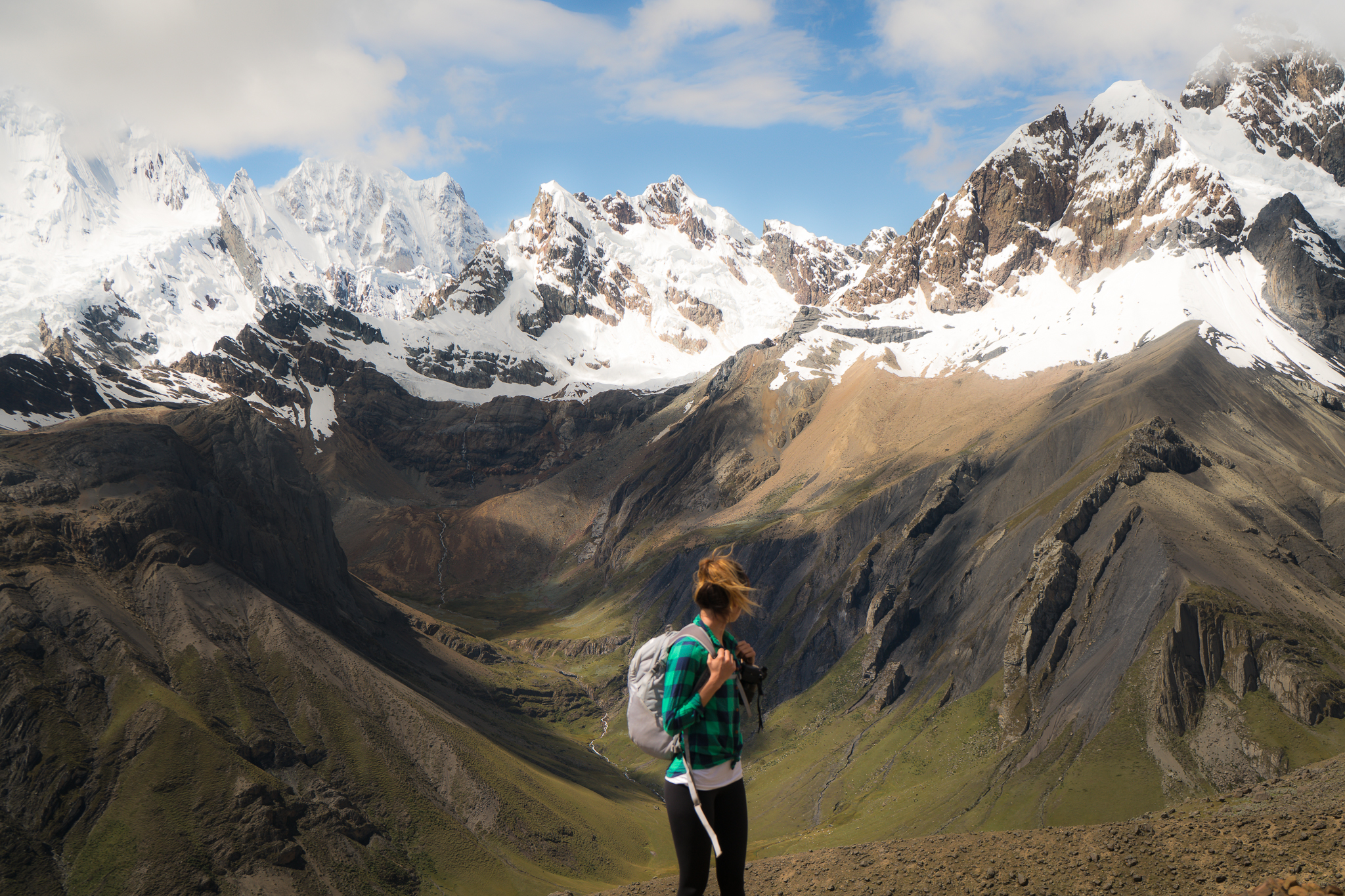 Views from the trail on the Cordillera Huayhuash Trek in Peru.