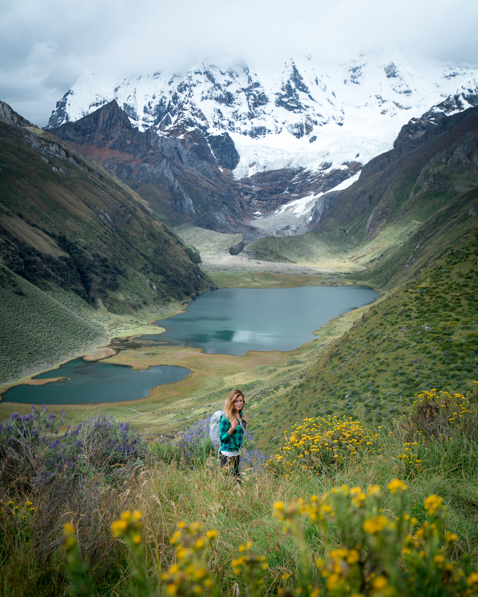 Views from the trail on the Cordillera Huayhuash Trek in Peru.