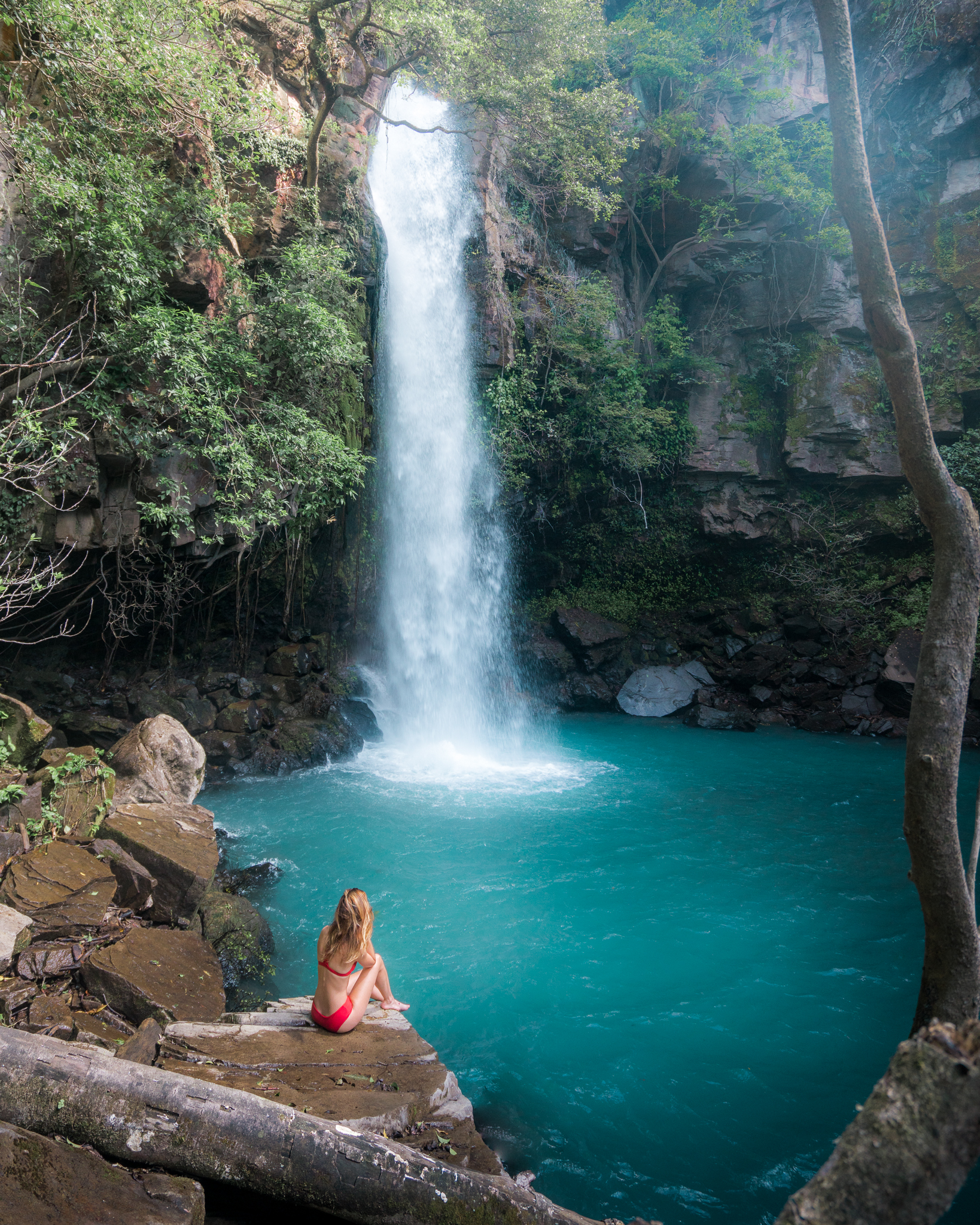 La Cangreja Waterfall in Costa Rica.