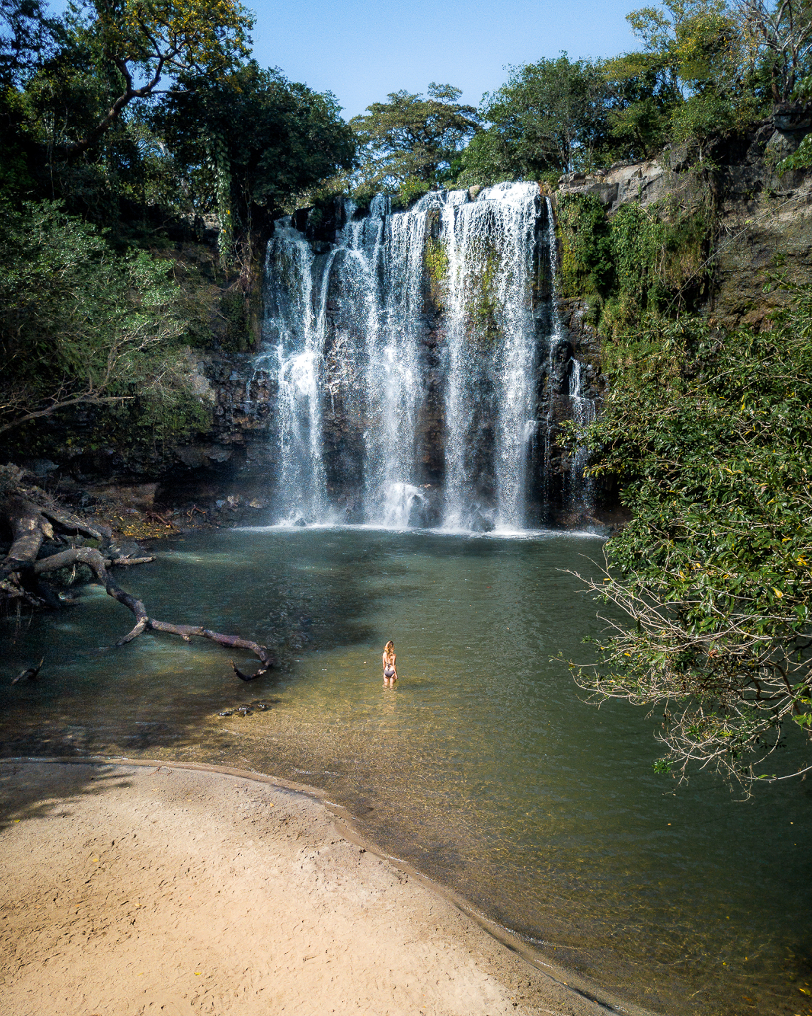 Llanos de Cortez Waterfall in Costa Rica.