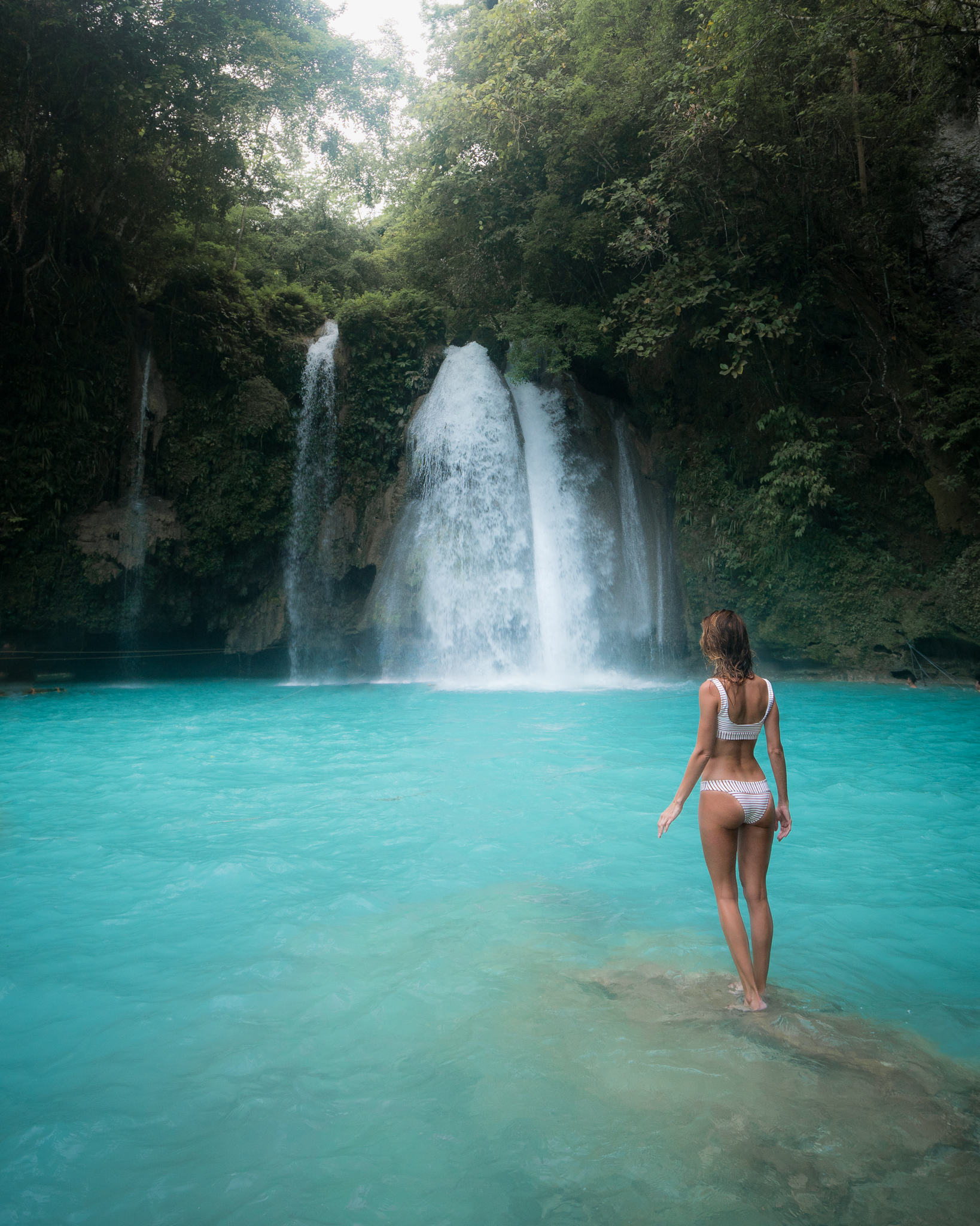Kawasan Waterfall was the last stop on our canyoneering adventure.