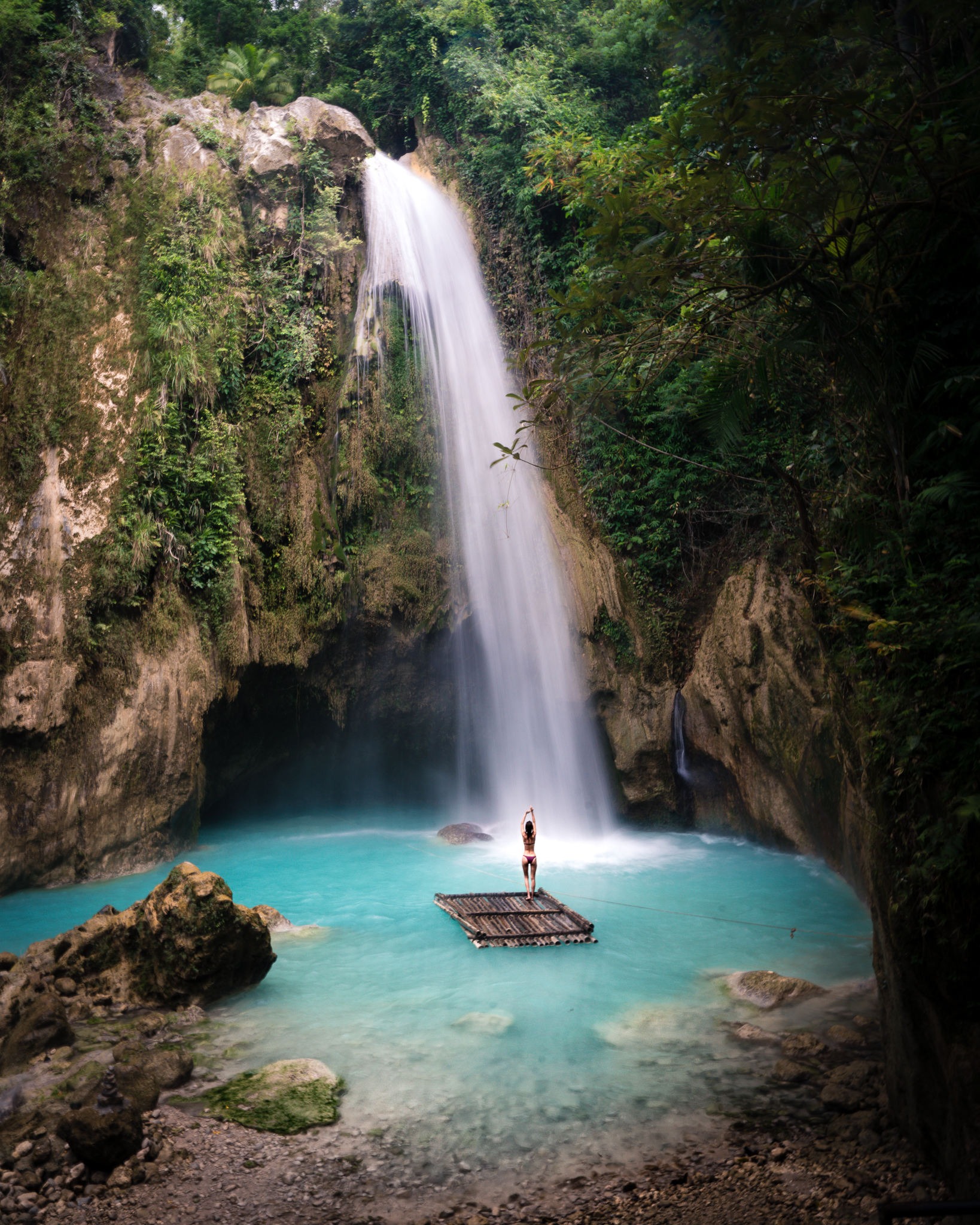 Inambakan Waterfall, Cebu, Philippines
