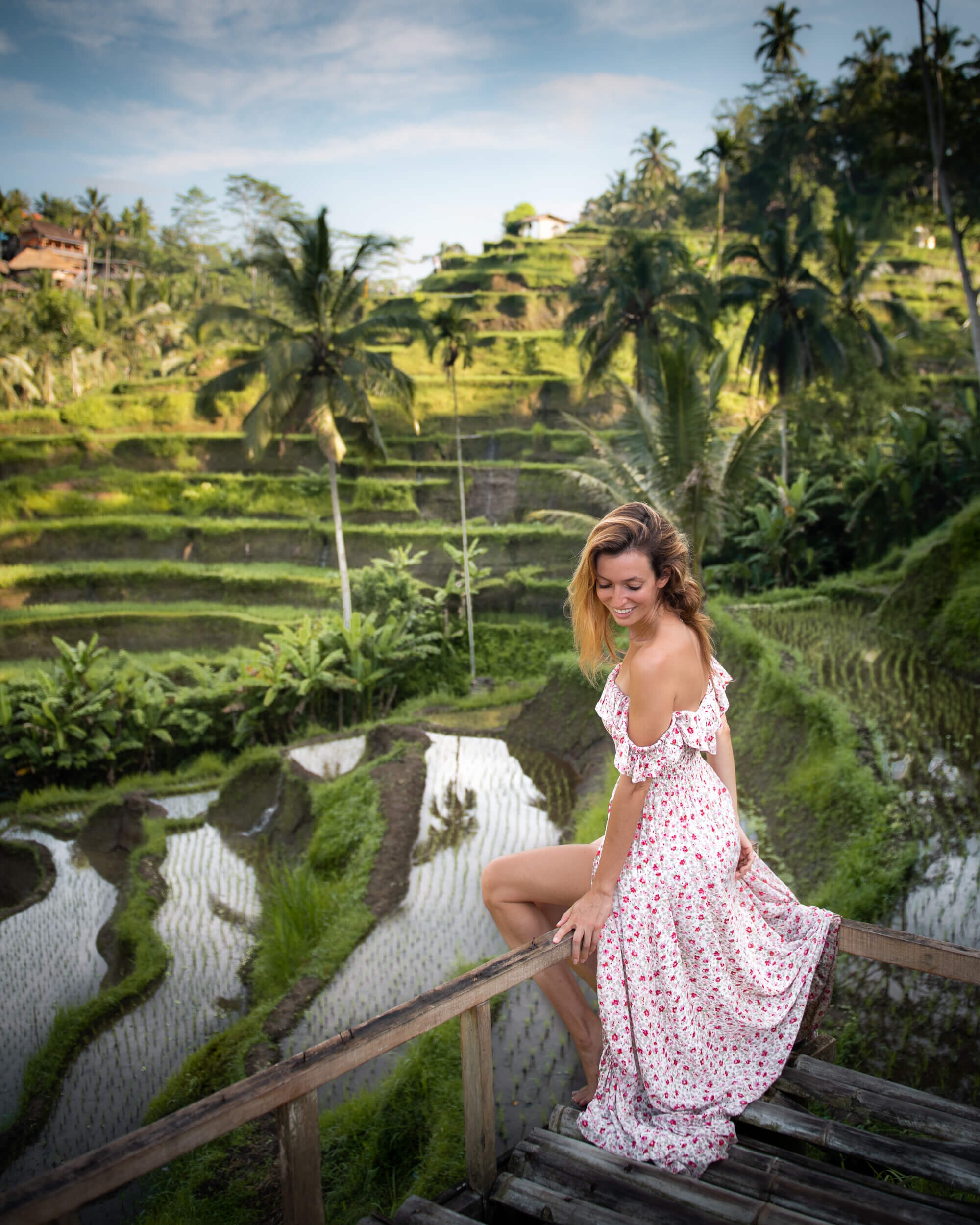 Exploring the rice terraces in Bali. Photo by:  Jess Bonde