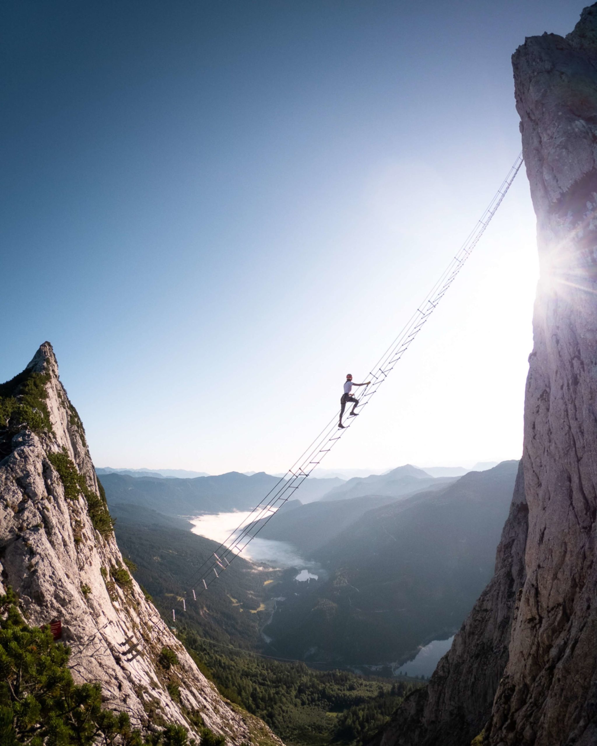 Earlier morning views from Austria’s Ladder To Heaven.