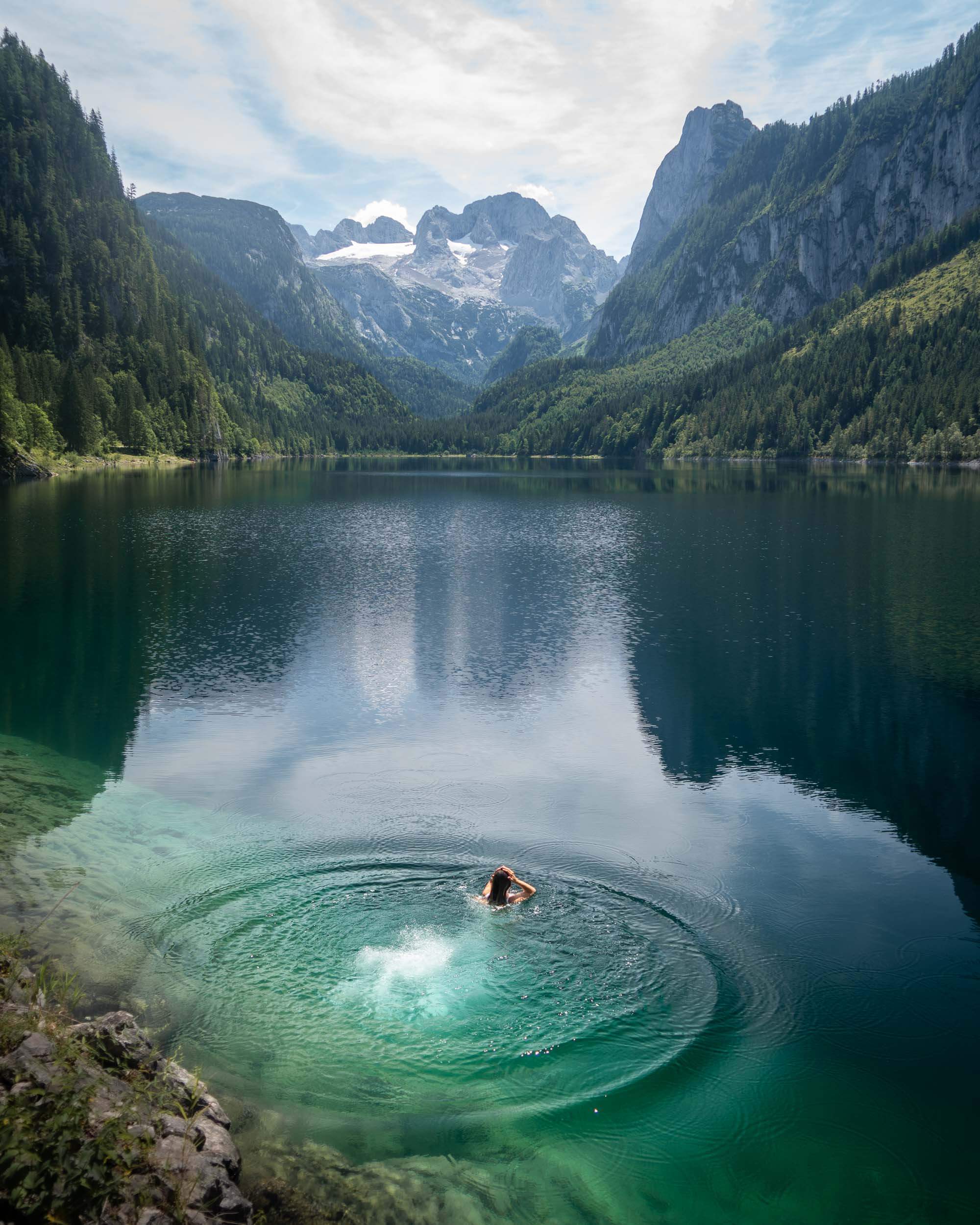 Lake Gosau in Austria.