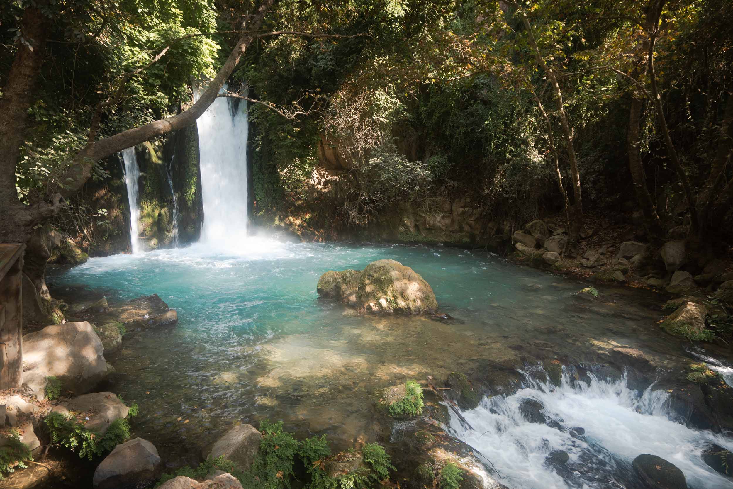 Banias Waterfall in Israel.