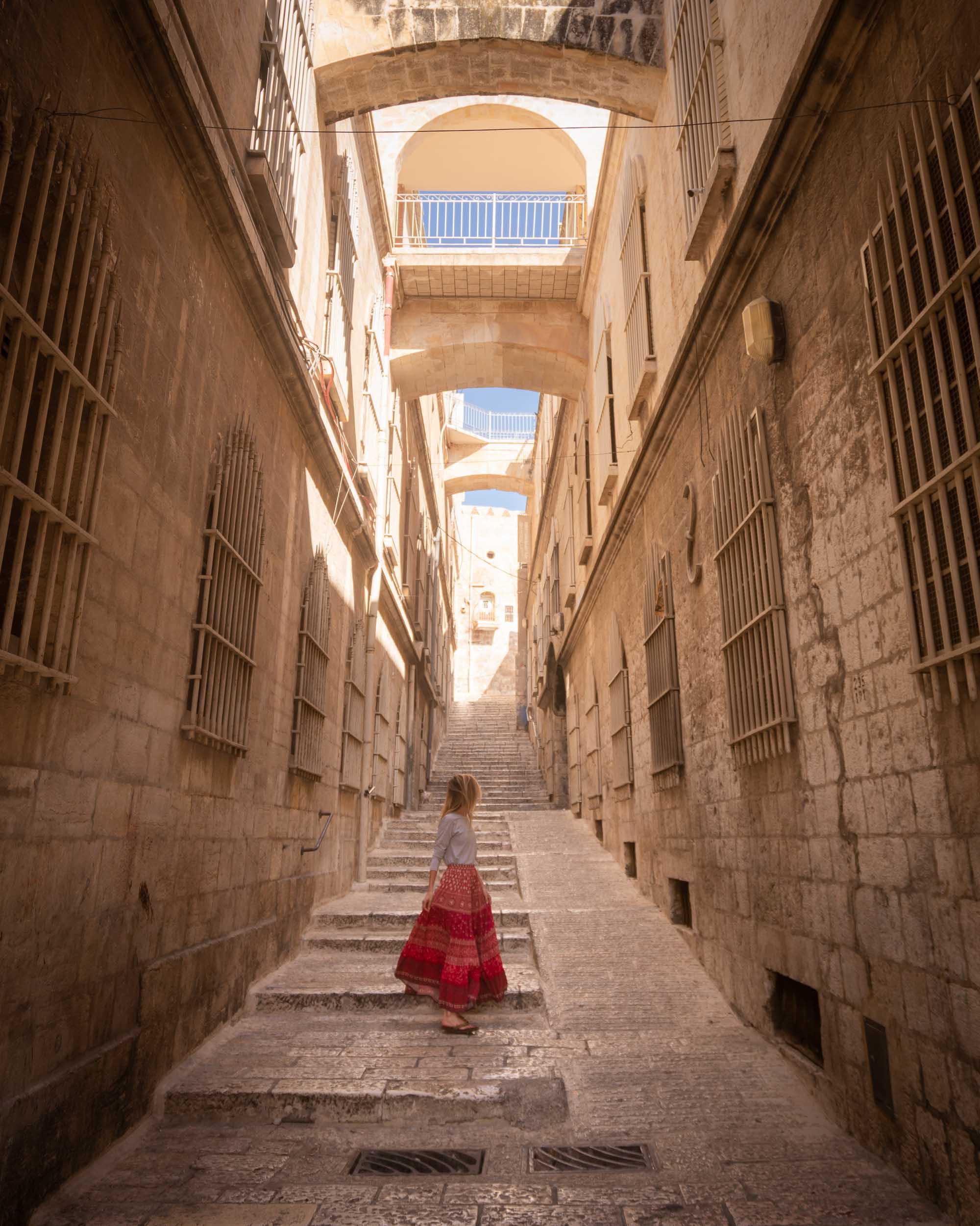Photo taken on one of the allies off Lion's Gate Street in the Old City of Jerusalem.