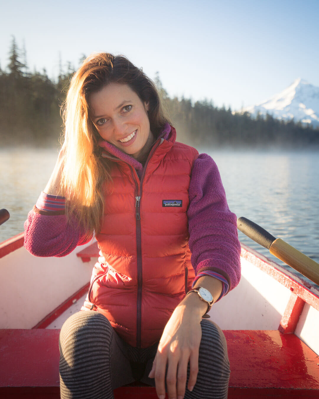 Patagonia has a long history of prioritizing sustainability in their outdoor clothing. Wearing:  Patagonia Down Sweater Vest  over the  Patagonia Re-Tool Snap-T Fleece Pullover .