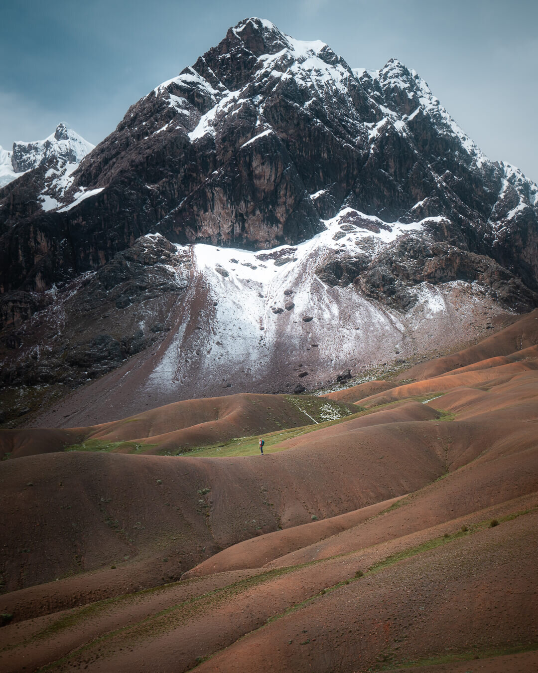 Mountain views on the second day of the Ausangate Trek in Peru.