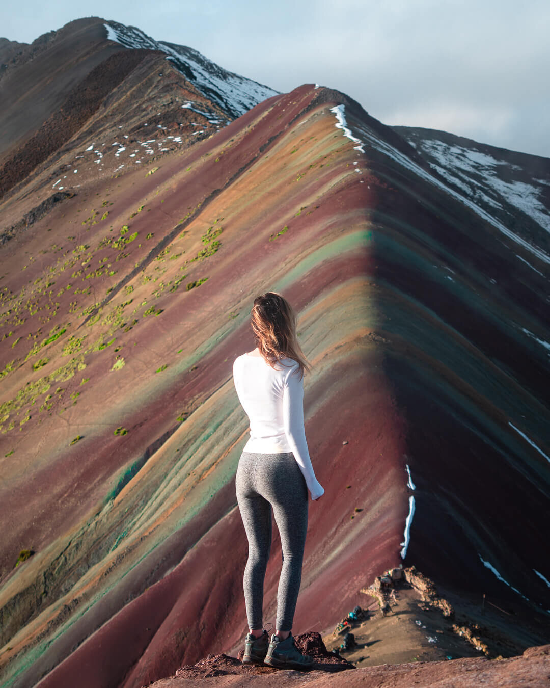 Rainbow Mountain in the morning after the fog cleared.