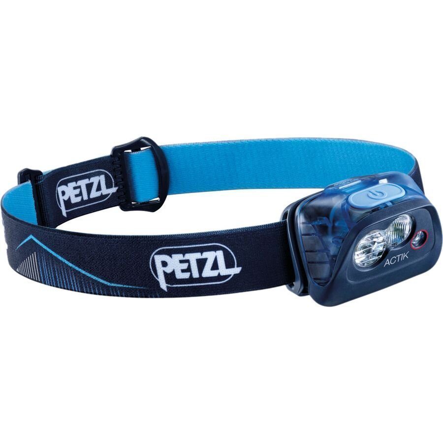 headlamp with blue strap