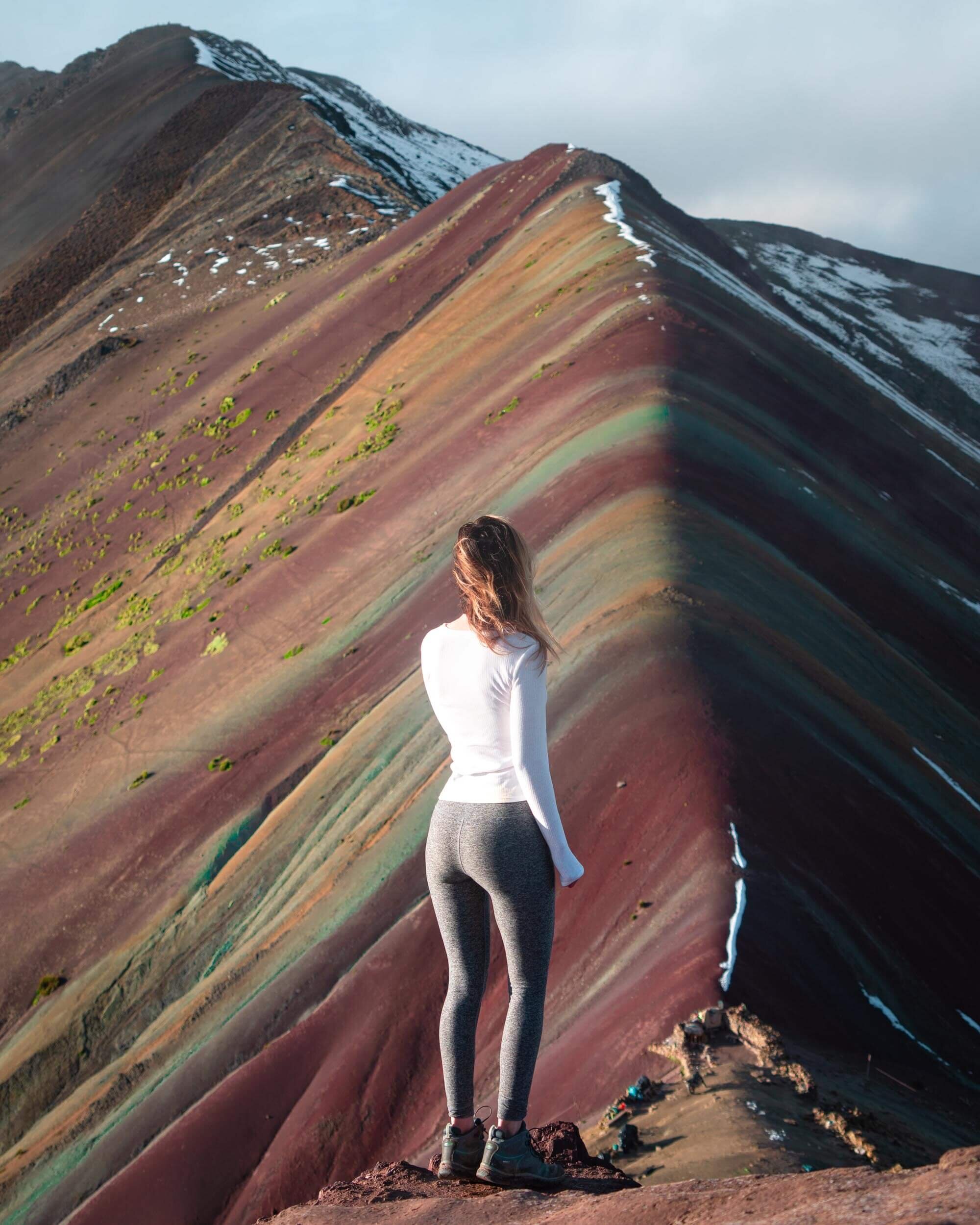 Jess Wandering at Rainbow Mountain, Peru.