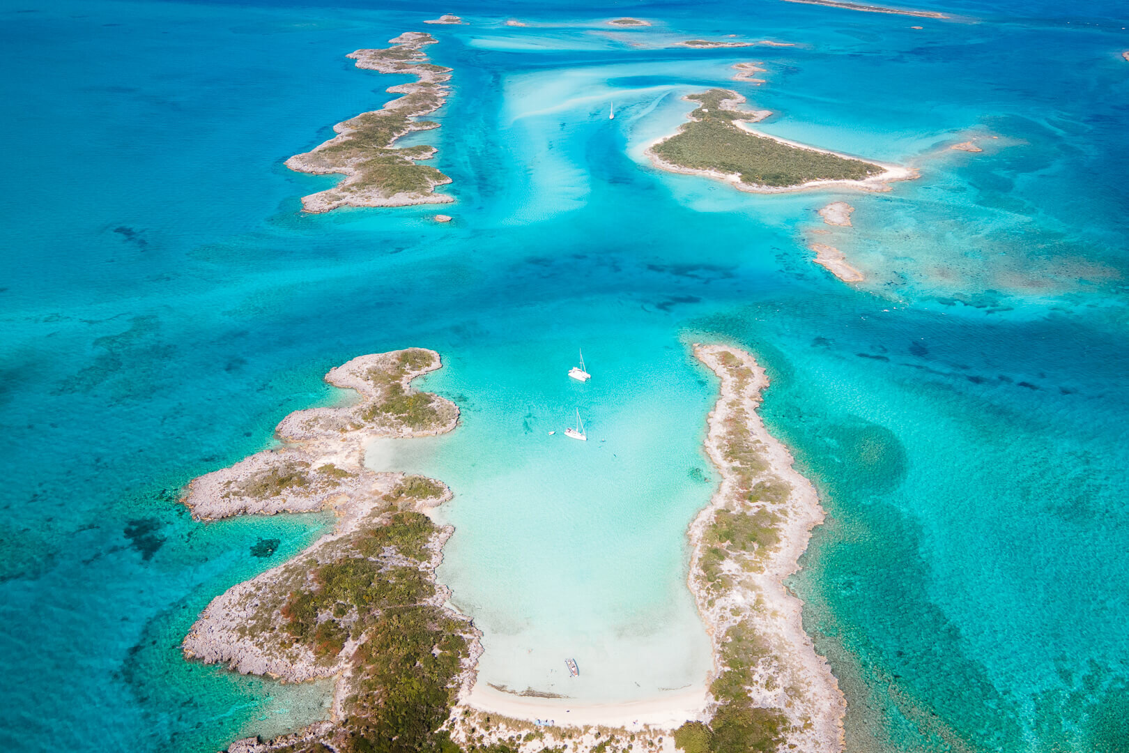 Alan and Leaf Cay from Above. Photo by:  Quin Schrock .