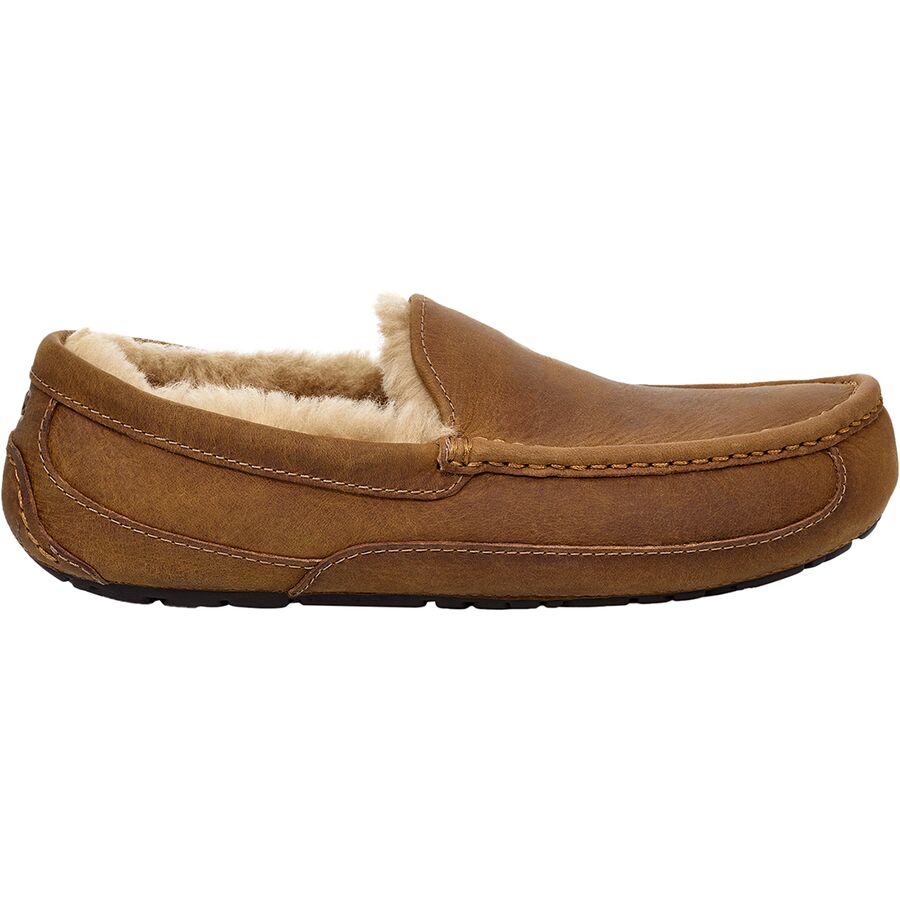 brown moc slipper