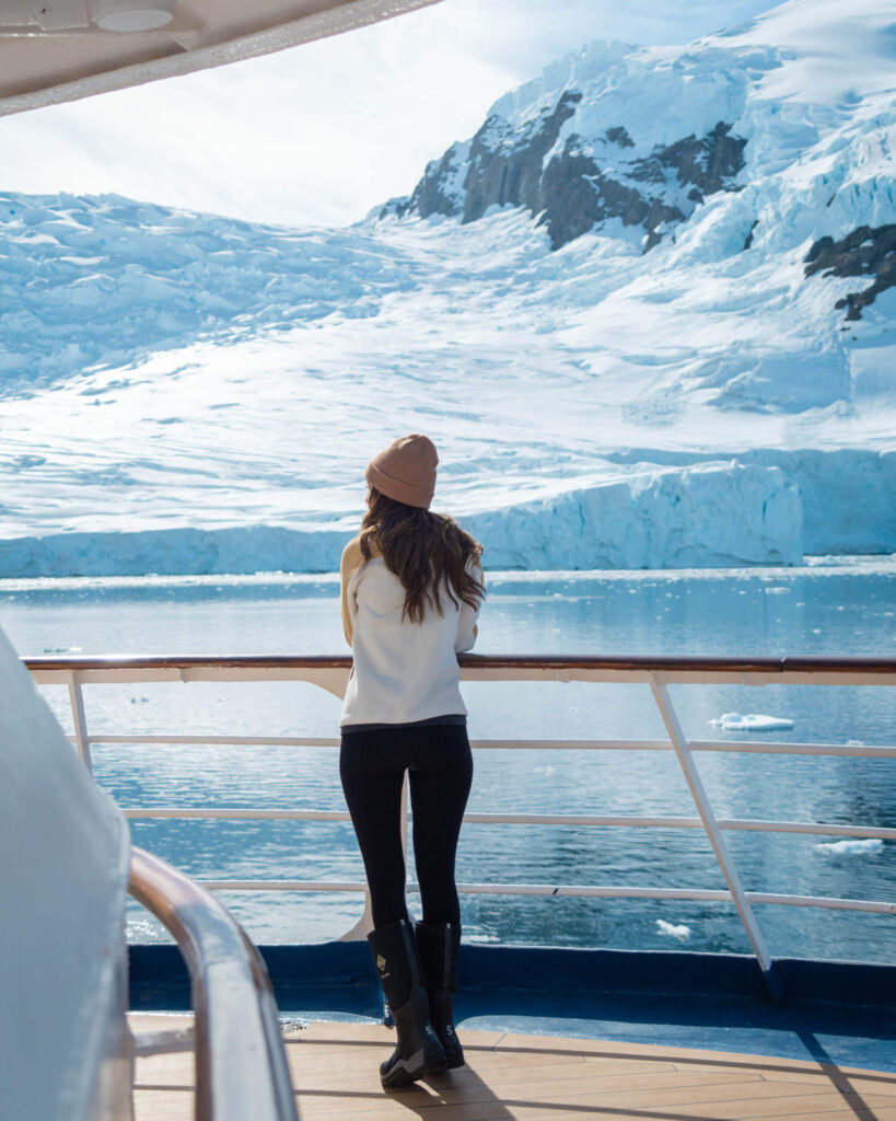 Views from onboard an Antarctic cruise