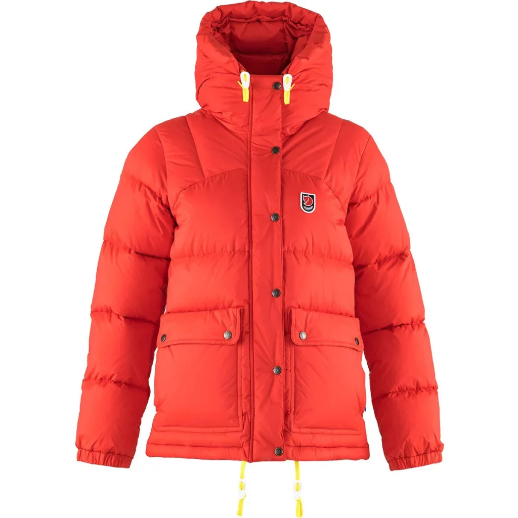 A warm outer jacket for an outer layer on an Antarctic expedition