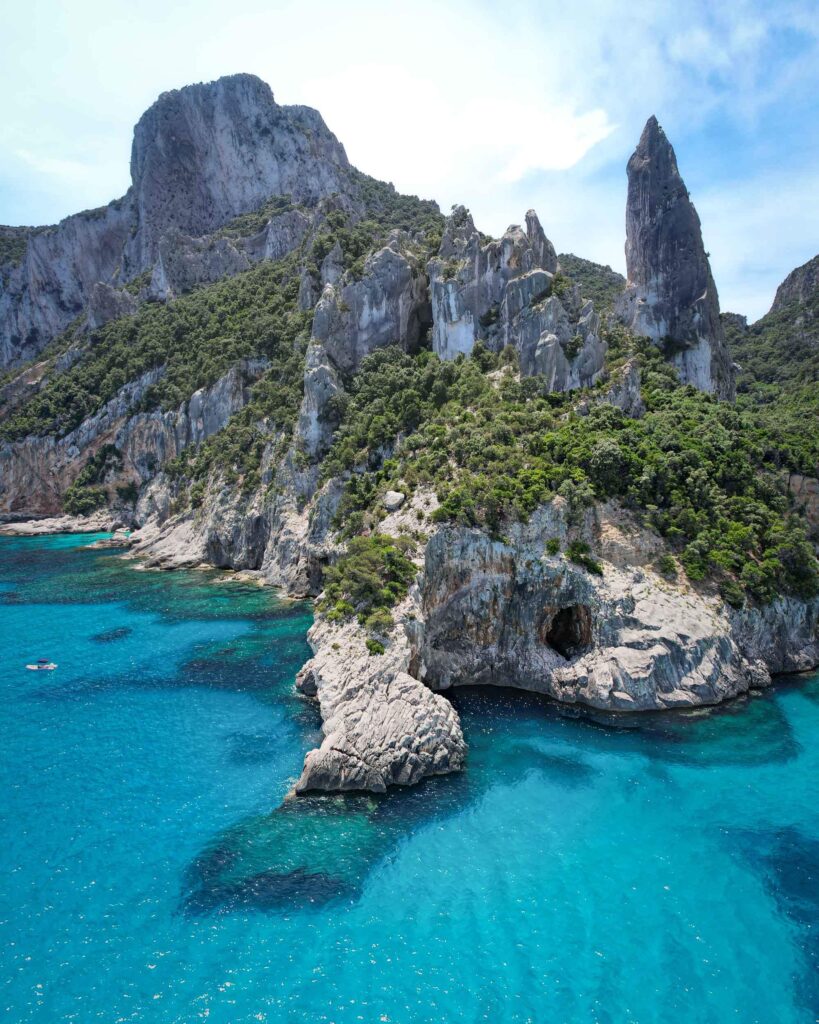 The rocky coastline of Sardinia near Cala Goloritze