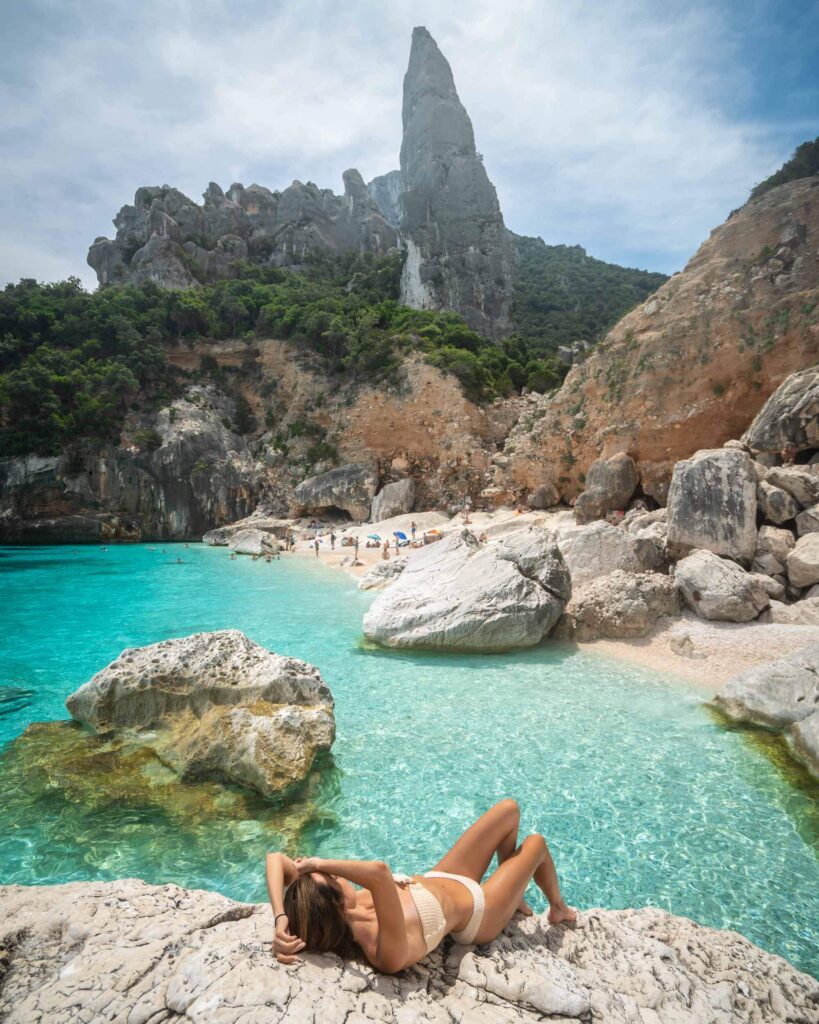 Cala Goloritze is one of the best beaches in Sardinia featuring rocks and clear blue water