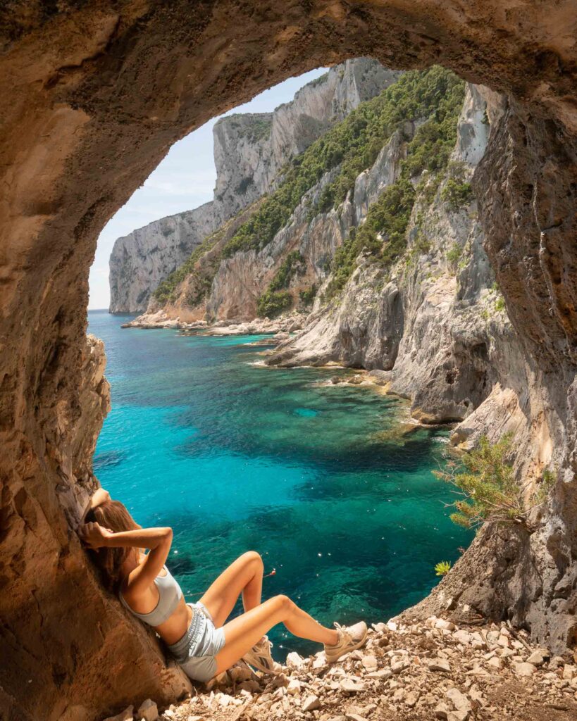 The Baunei Coast Sardinia is full of beautiful caves overlooking the water