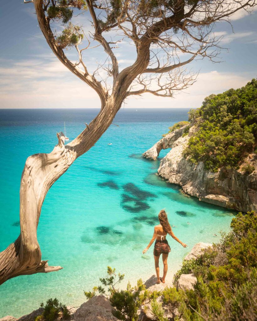 Cala Goloritze in Sardinia with turquoise waters