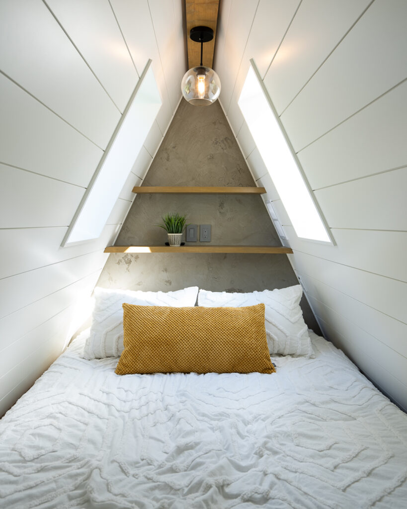 bedroom loft in Skoghus cabin